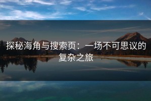 探秘海角与搜索页：一场不可思议的复杂之旅